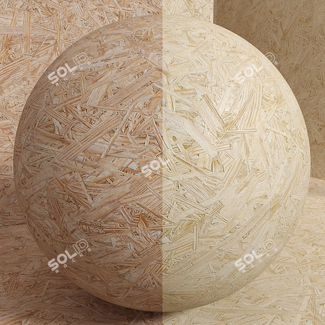 Seamless Wood OSB Set 3D model image 7