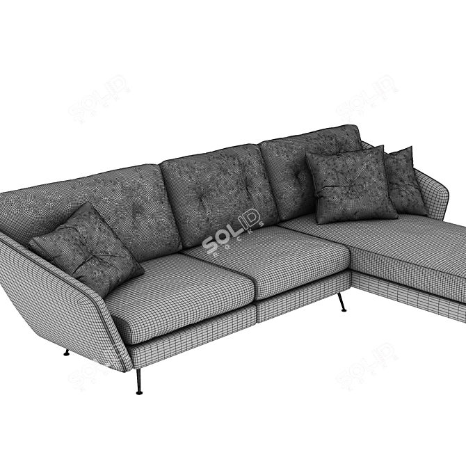 Sophisticated DUKE Sectional Sofa 3D model image 3