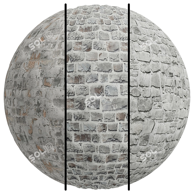 Brick Covering Texture Set | 4k 3D model image 1