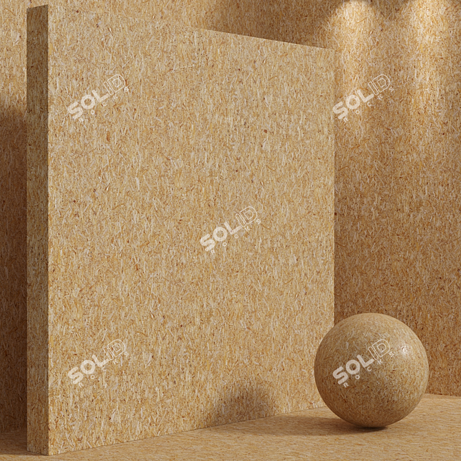 Seamless Wood OSB Material Set 3D model image 2