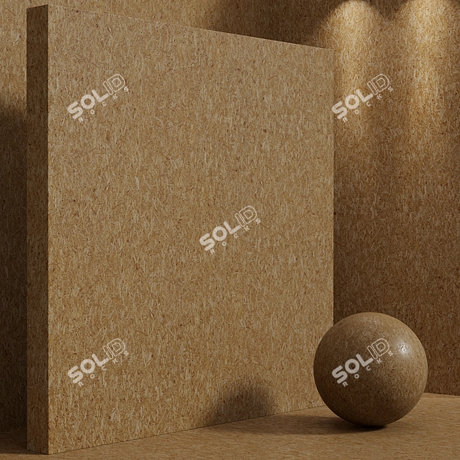 Seamless Wood OSB Material Set 3D model image 4