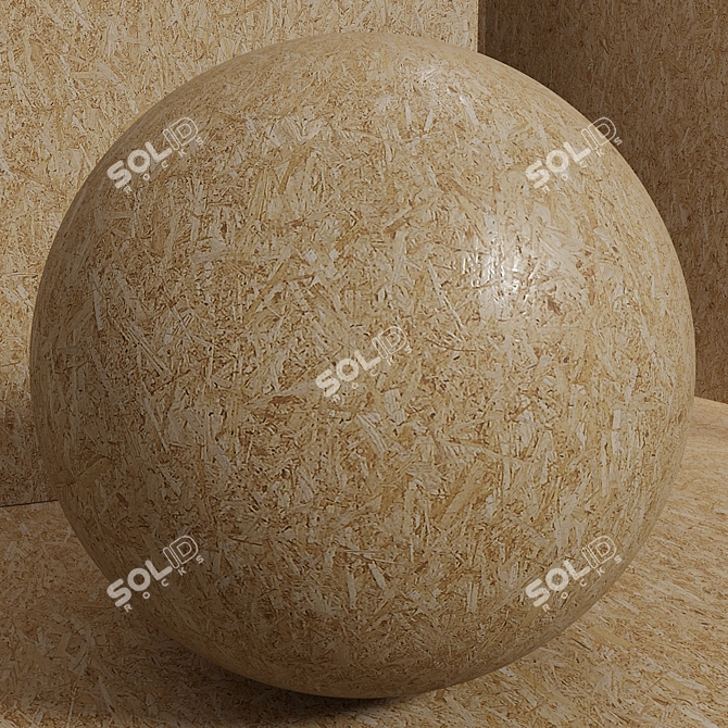 Seamless Wood OSB Material Set 3D model image 6