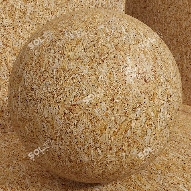 Seamless Wood OSB Material Set 3D model image 7