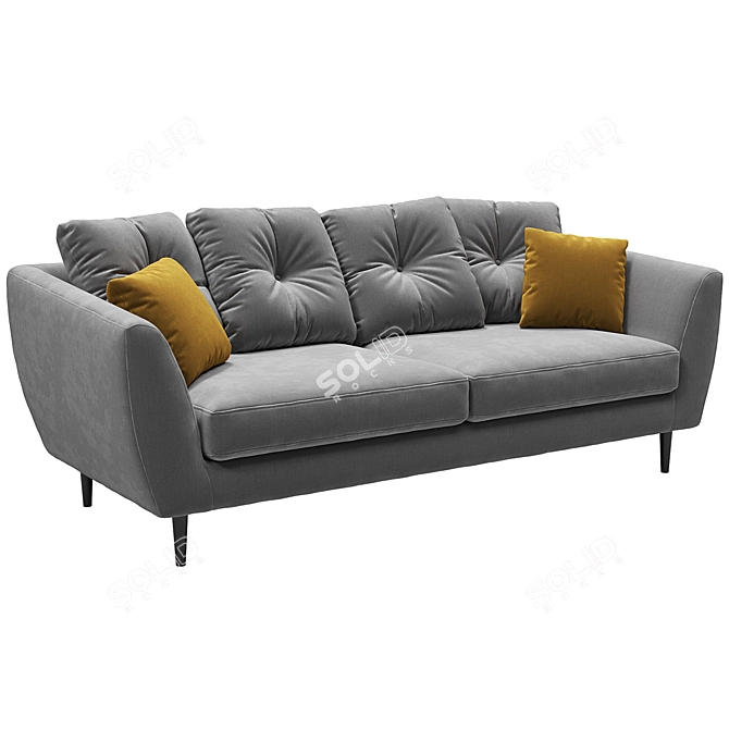 Contemporary Comfort: Flake Sofa 3D model image 2