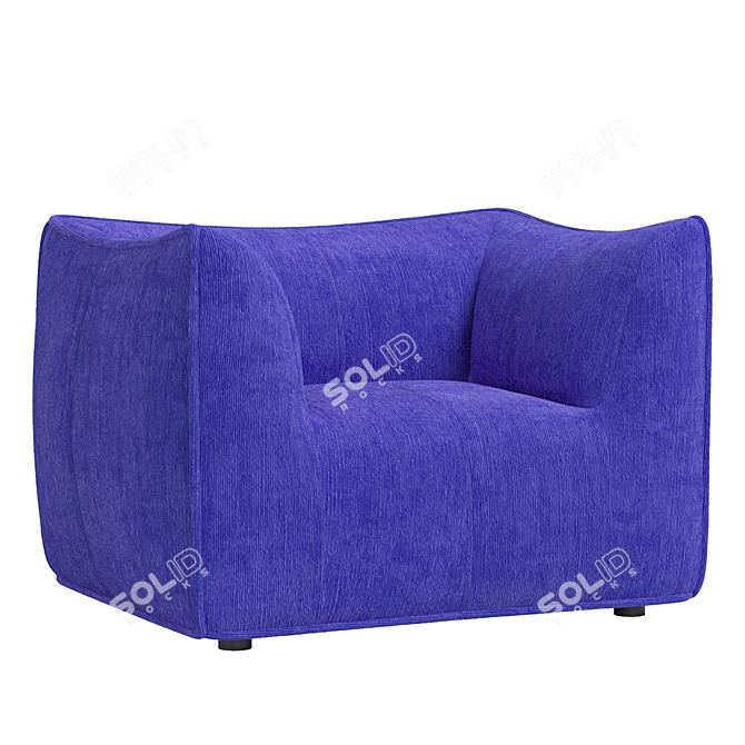 Sleek LE BAMBOLE Armchair Design 3D model image 7