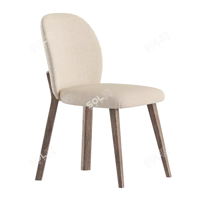 Modern Arena Dining Chair - Corona Renderer 3D model image 1