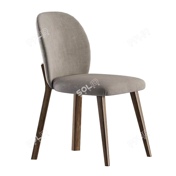 Modern Arena Dining Chair - Corona Renderer 3D model image 2