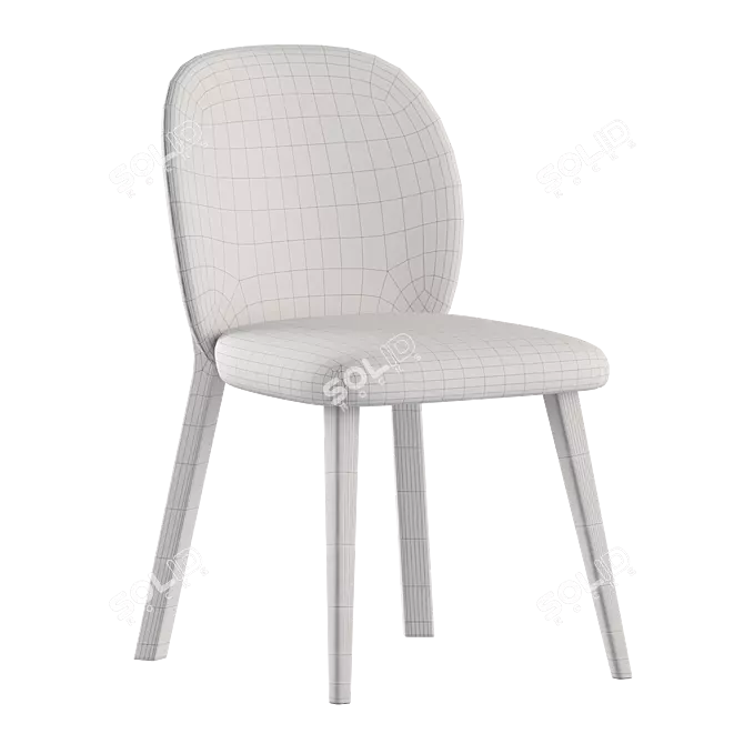 Modern Arena Dining Chair - Corona Renderer 3D model image 4