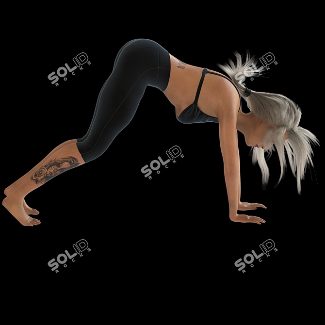 Sporty Gym Model for Rendering 3D model image 4