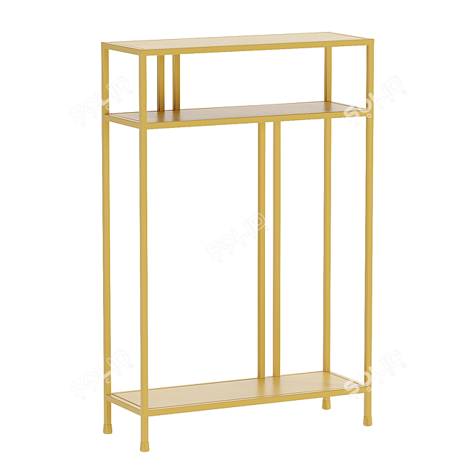  Sleek Profile Console Table 3D model image 2