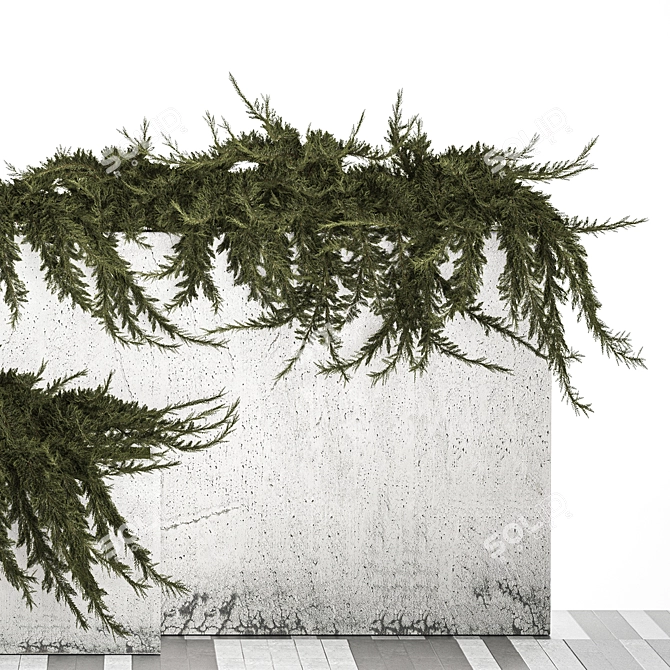 Urban Oasis Planter Collection 3D model image 3