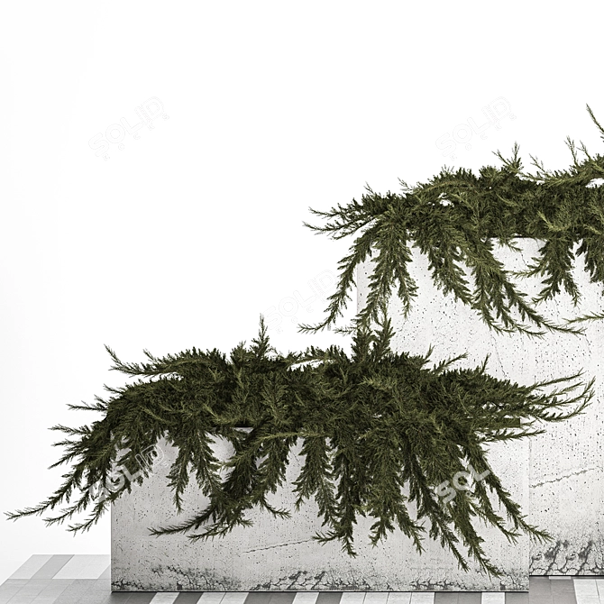 Urban Oasis Planter Collection 3D model image 4