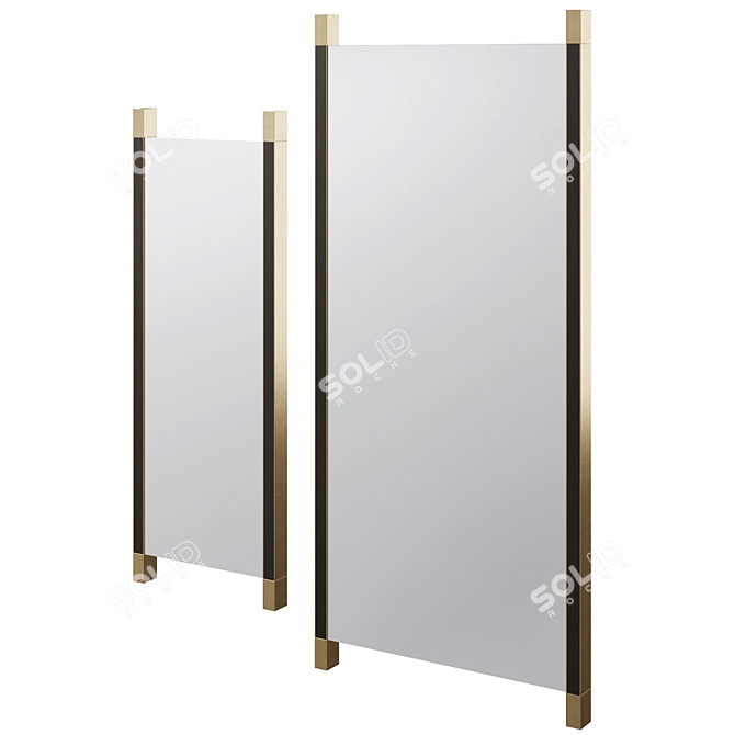 Elegant Galway Mirror Set 3D model image 1