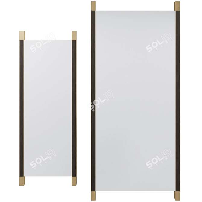 Elegant Galway Mirror Set 3D model image 2