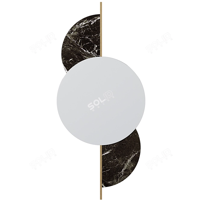 Sleek Galway Mirror by Frato 3D model image 3