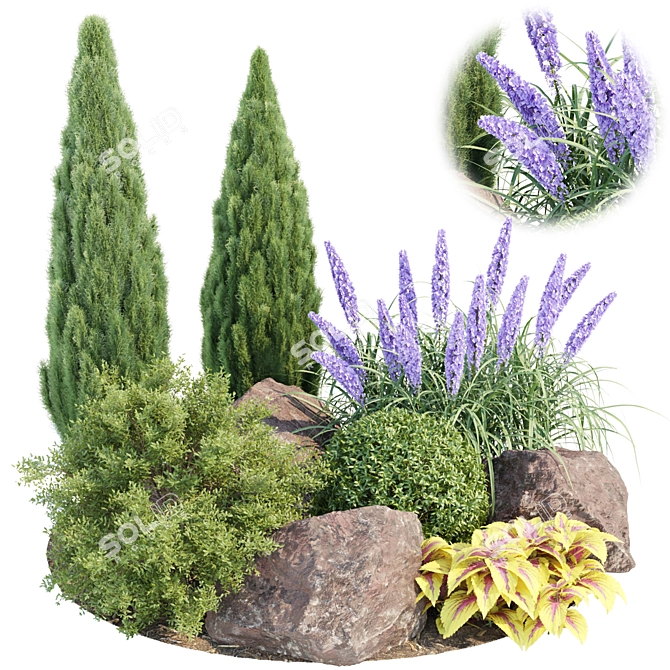 Outdoor Plants Collection Volume 177 3D model image 1