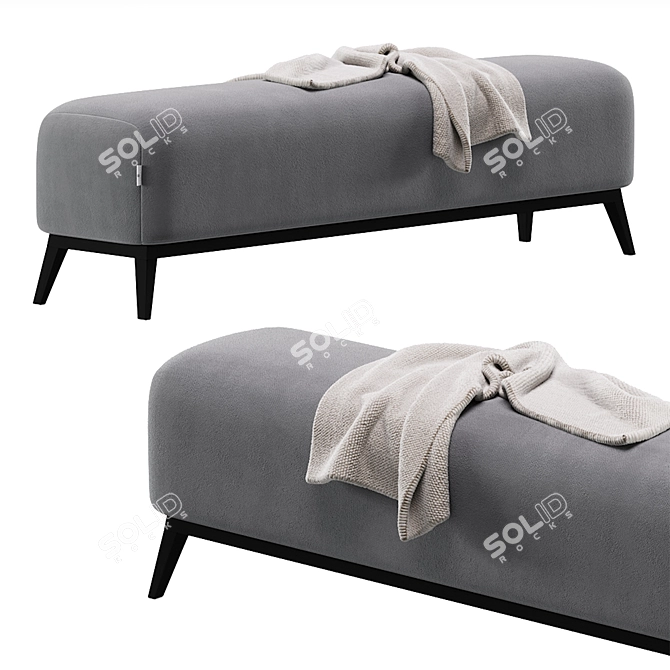 Elegant Lincoln Bench by Dantone 3D model image 2