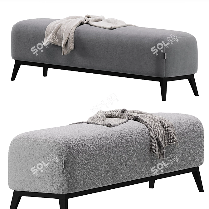 Elegant Lincoln Bench by Dantone 3D model image 6