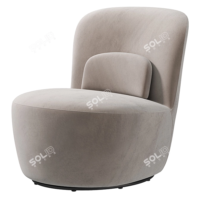 Modern Light Armchair by Dantone 3D model image 3