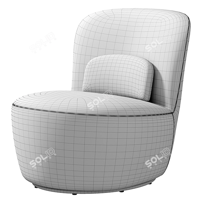 Modern Light Armchair by Dantone 3D model image 6