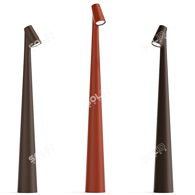 Modern LED Aluminium Table Lamp 3D model image 1