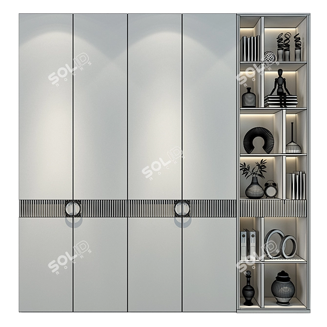 Custom-Made 3D Furniture Composition 3D model image 2