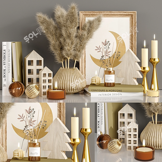 Modern Decorative Home Ornament 3D model image 1