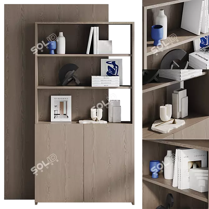 Cosmorelax Estante Shelf: Decorative Style 3D model image 8