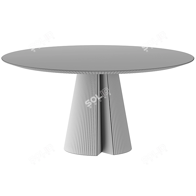 Modern Tottenham Round Dining Table 3D model image 4