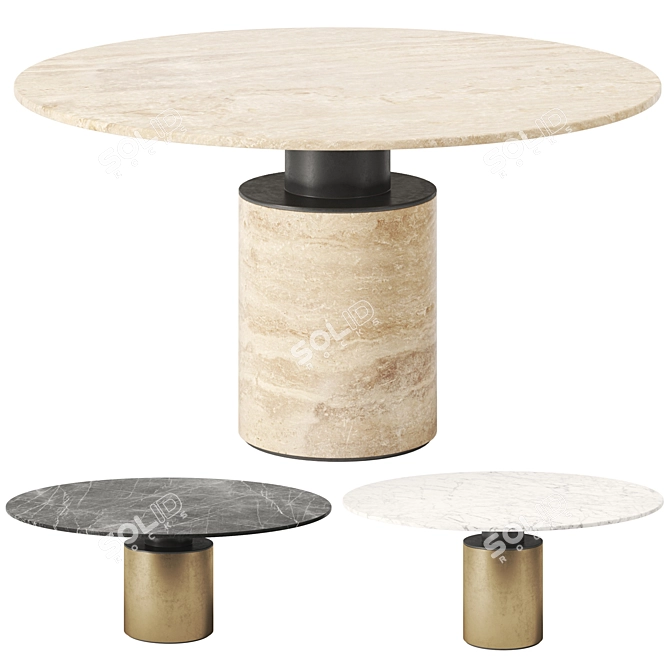 Modern Creso Dining Table Acerbis 3D model image 1