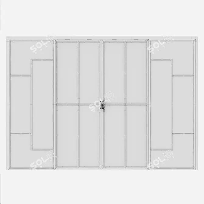 Corona Aluminium Door 33 Render 3D model image 4