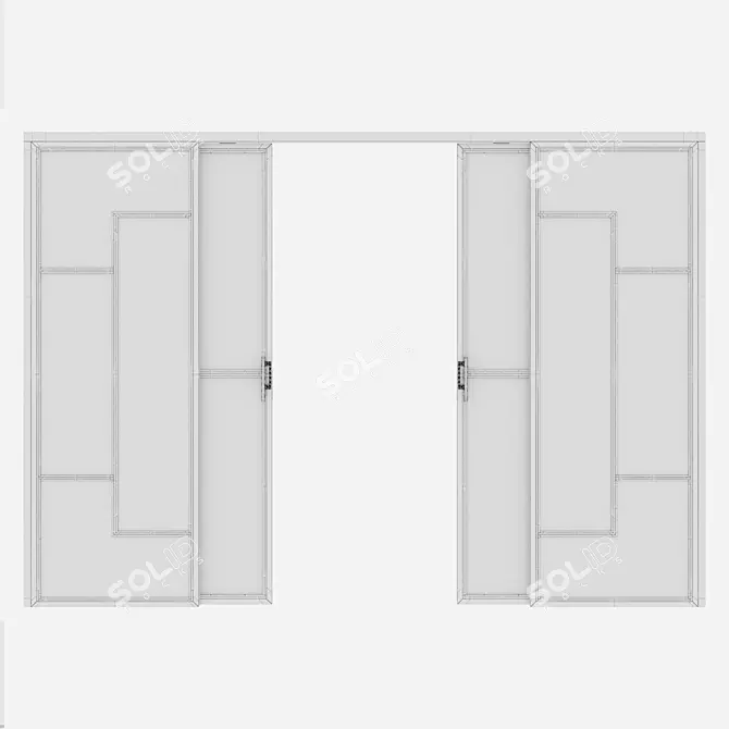 Corona Aluminium Door 33 Render 3D model image 5