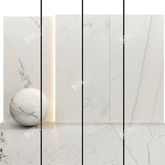 Luxury Marble Texture Set 07 3D model image 1