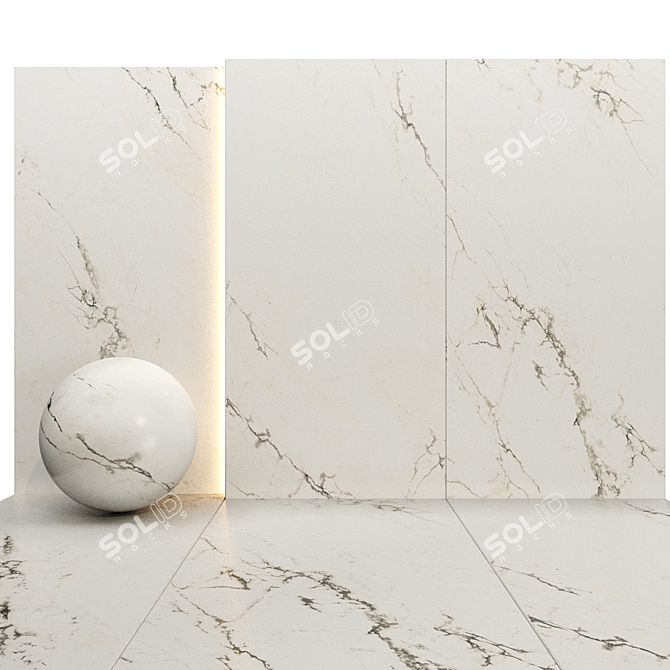 Luxury Marble Texture Set 07 3D model image 2