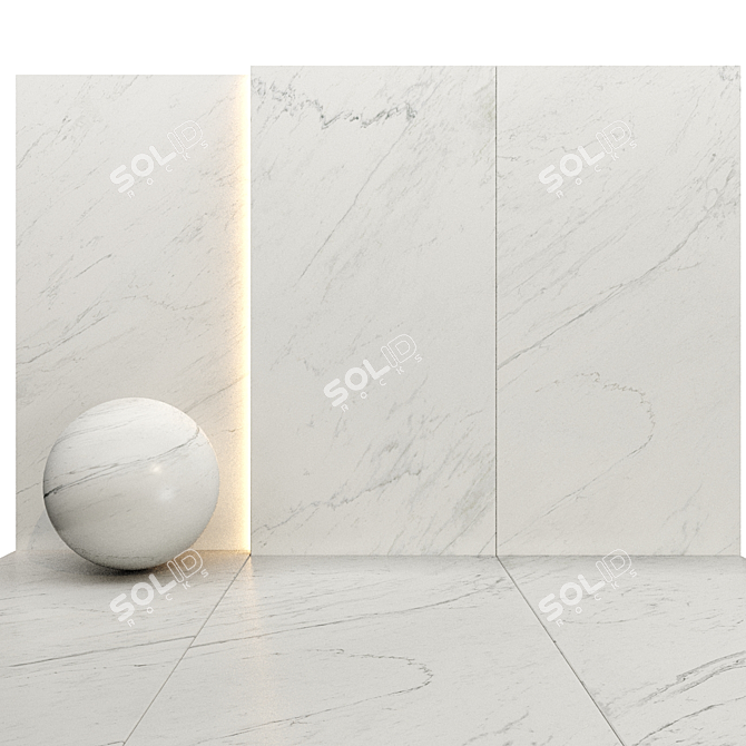 Luxury Marble Texture Set 07 3D model image 4