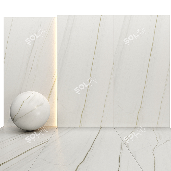 Luxury Marble Texture Set 07 3D model image 5