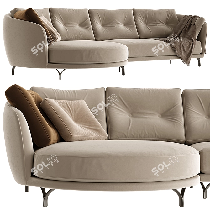 Valentini Ethos Sofa 3D Model 3D model image 1