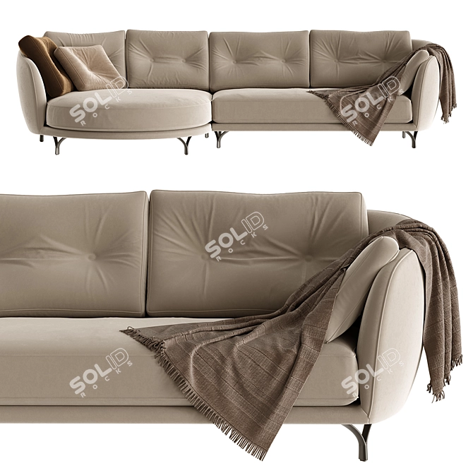 Valentini Ethos Sofa 3D Model 3D model image 4