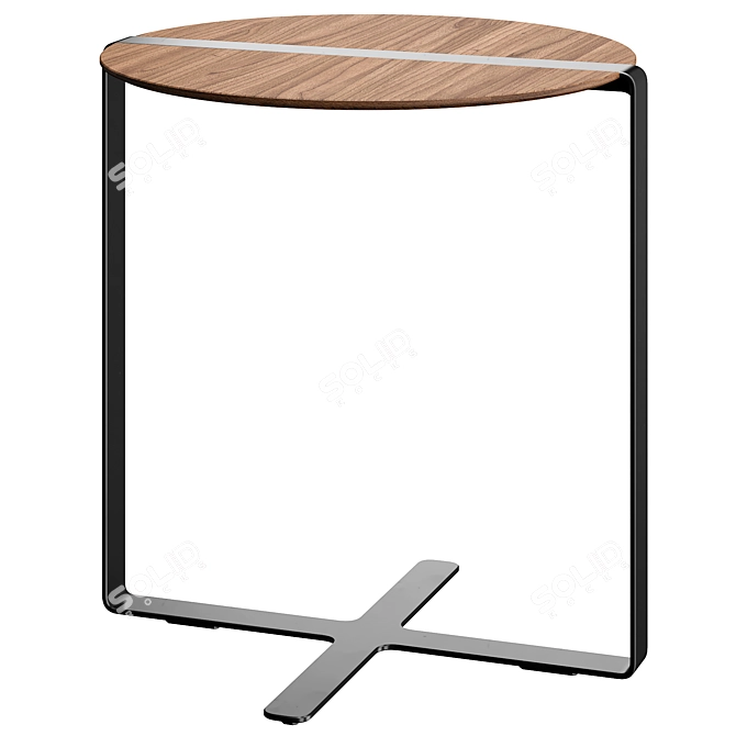 Modern Round End Table Furniture 3D model image 1