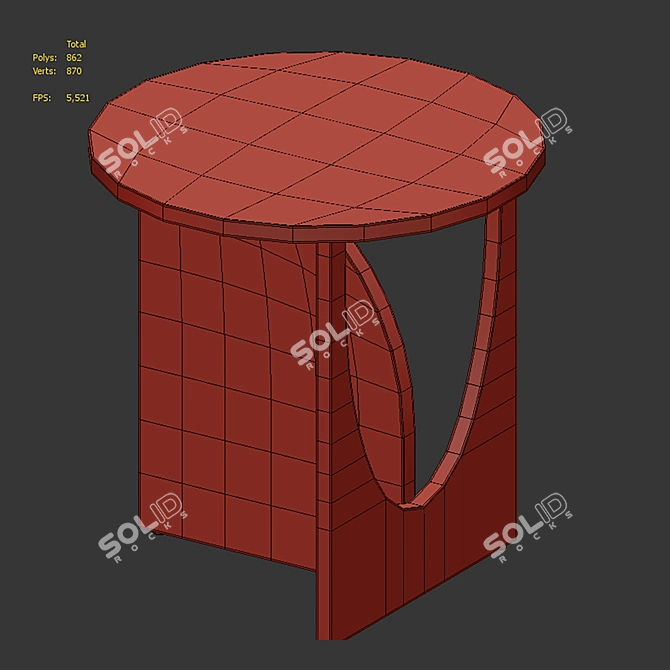 Coffee Table Moon Cosmorelax 3D model image 6