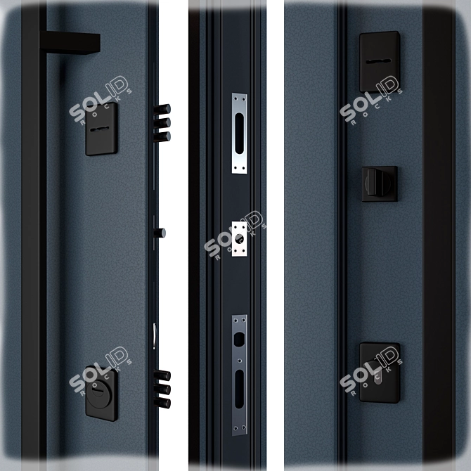 Queen (Abvehr) Metal Entrance Door 3D model image 2
