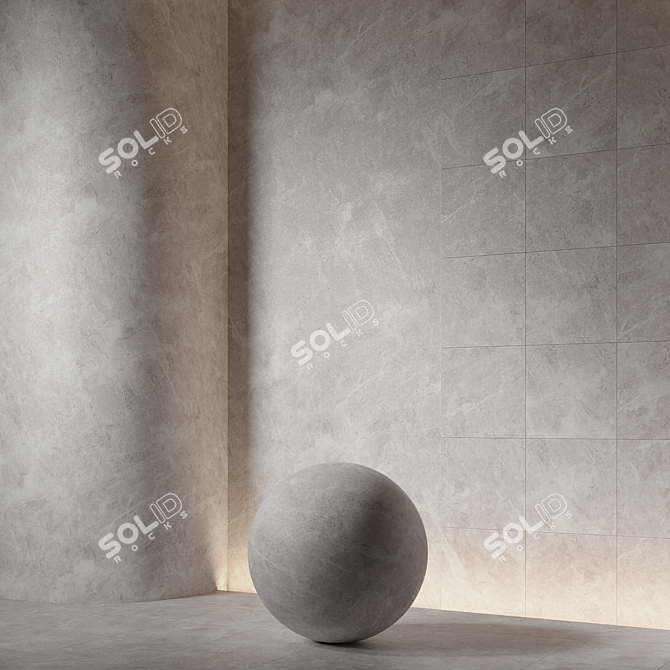 Seamless Stone Ceramic Material 3D model image 1