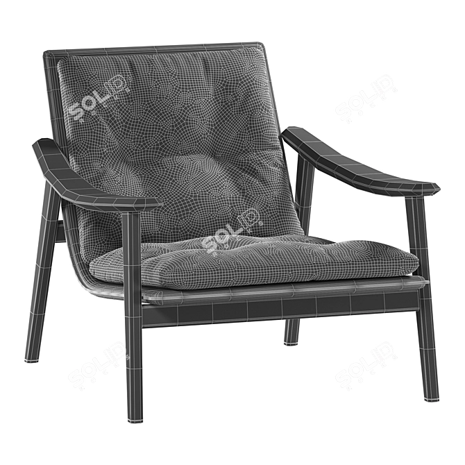 Modern Minotti Fynn Armchair Design 3D model image 4