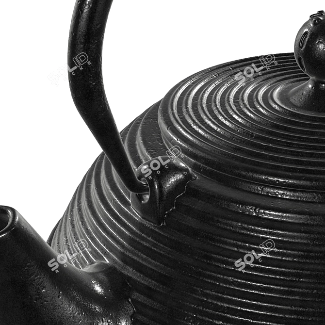 Traditional Chinese Teapot 4K Textures 3D model image 3