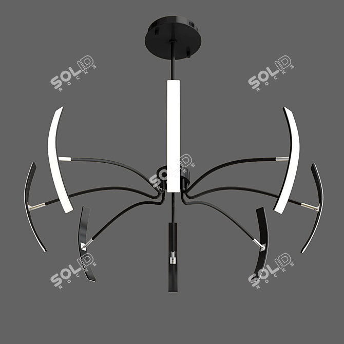Modern LED Chandelier Series 3D model image 4