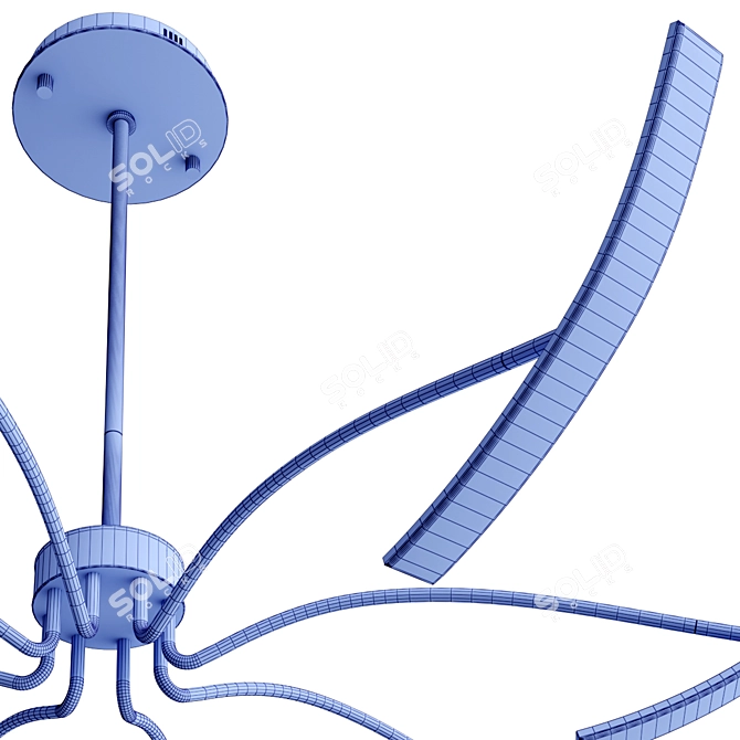 Modern LED Chandelier Series 3D model image 5