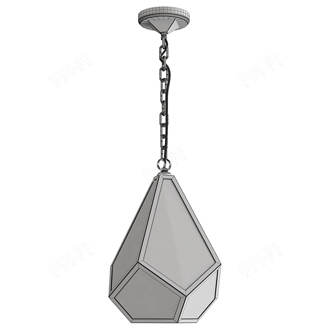 Feiss Diamond Pendant Light Fixture 3D model image 2