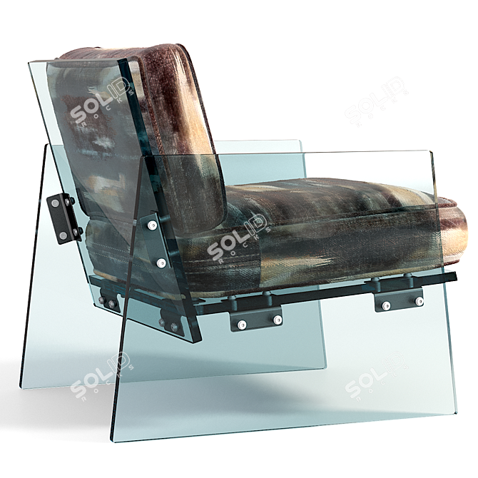 Minimalist Modern Reflect Chair 3D model image 2