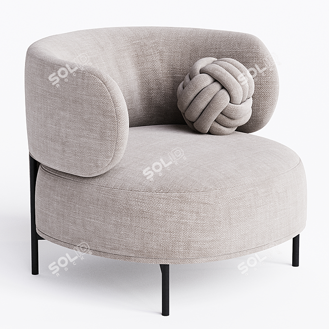 Modern Lounge Armchair 2014 Edition 3D model image 1