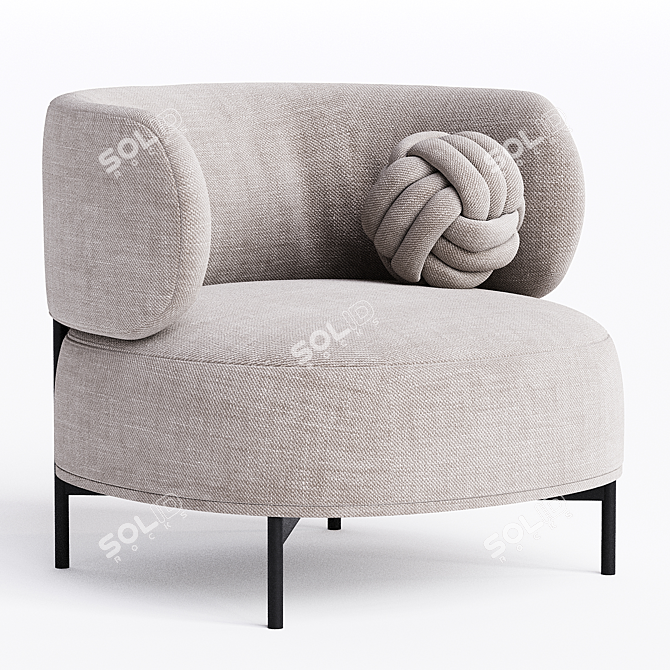 Modern Lounge Armchair 2014 Edition 3D model image 2